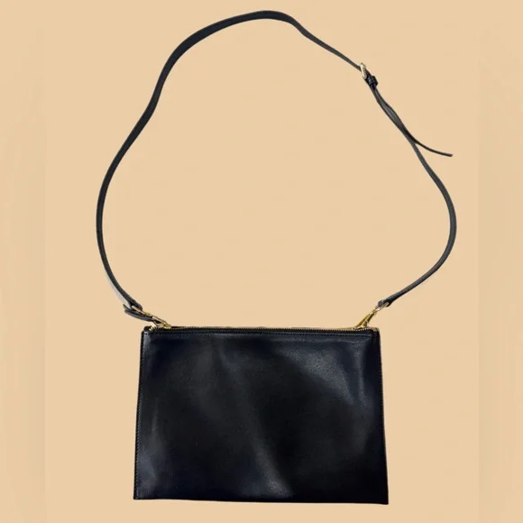 Rare Italian Vittoria Napoli Leather & Calf Hair Leopard Crossbody Bag - Picture 4 of 6